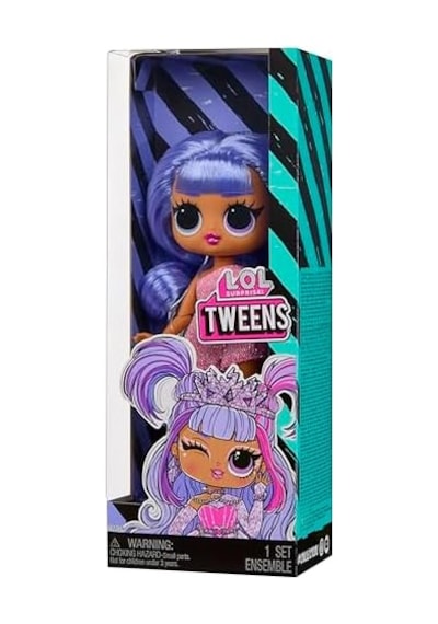 Surprise Tweens Bailey Bebek, Pembe Kıyafet, Lila Saç, Plastik, 16.5 Cm