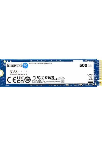Kıngston Snv3s/500g, Nv3, 500gb, 5000/3000, Gen4, Nvme Pcıe M.2 2280, Ssd