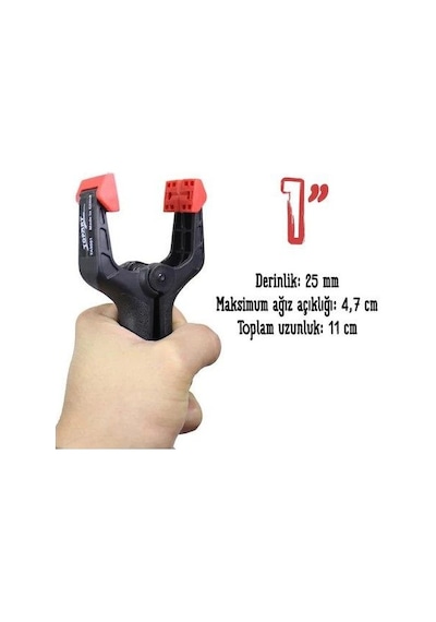 Yaylı Kıskaç Mandal Tip 1'' 25 mm. İşkence
