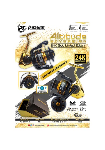 Pioneer Altitude Sovereign 24k Gold Limited Edition Alt-6000sv-g Jig Makinesi
