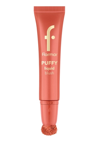 Flormar Puffy Liquid Nemlendirici Etkili & Parlak Bitişli Sünger Aplikatörlü Likit Allık 002 Peachy Glow