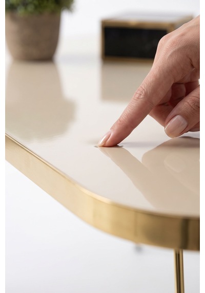 Storeşahin Orta Sehpa Kr Gold Krem Tel Shn0720