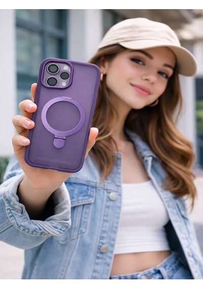 Mmc Trend Apple Uyumlu iPhone 13 Telefon Kılıfı Lila