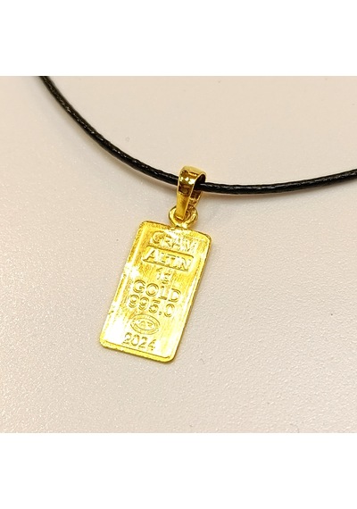 Gerçek 24k Külçe Altınlı Kolye Kulp 14k Altın Hd Videolu