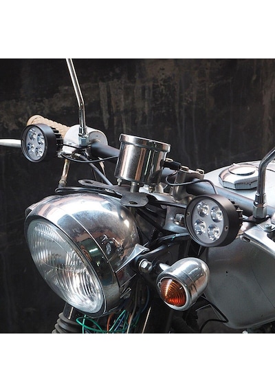 Knmaster Badger 12w Ayna Bağlantılı Motosiklet Sis Farı Takımı N11.3413