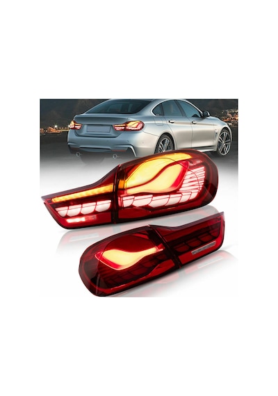Bmw F36 2014-2018 4.Seri Kırmızı Dragon Gts Ledli Arka Stop