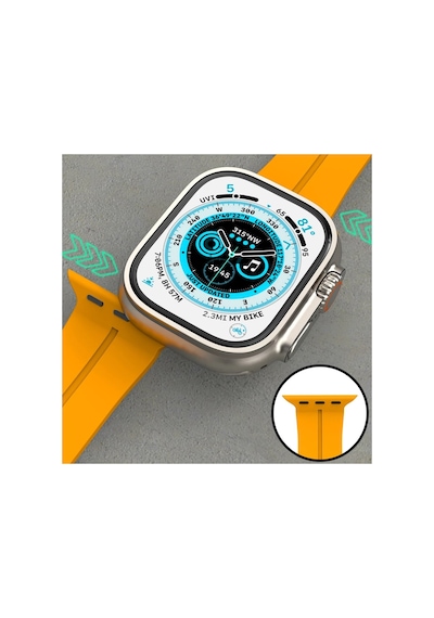 Newface - 426 - Apple Watch Uyumlu 42mm Kr412 Elegance Stylısh Kordon - Csmo-tex - - Pudra