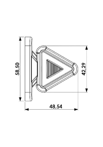 Mini Takoz Üçgen 12-24v Kırmızı-sarı
