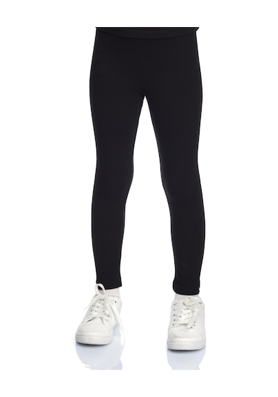 Lovetti Siyah Kız Çocuk Tam Boy Düz Basıc Tayt 5262S001 Siyah