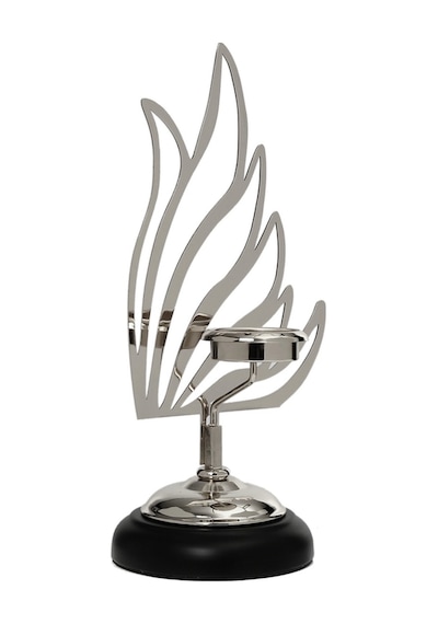 Vitale Kuğu Mumluk Silver 32 Cm Ak.je0082