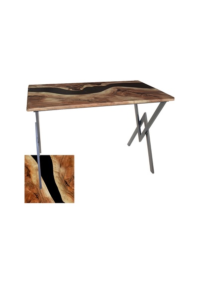 Anemon Mutfak Masası 70x120 Werzalit, Wermodin Ve Allzalit Tabla - Epoxy Çok Renkli
