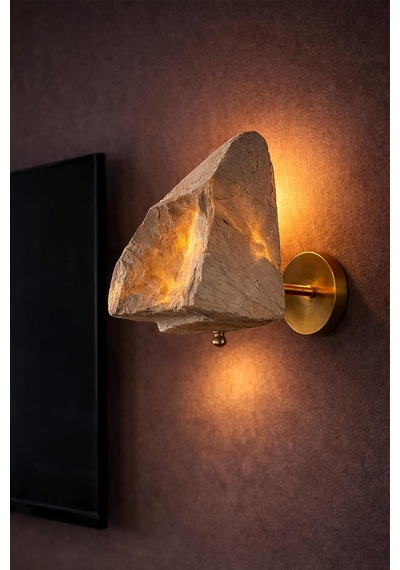 Tharion Handmade Wabi Sabi Karbon Beton Aplik Modern Duvar Lambası, 20x24x24 Cm, Endüstriyel Minimalist Tasarım, E27 Uyumlu Aydınlatma, İç & Dış Mekan Kullanım Ce Sertifikalı Diğer
