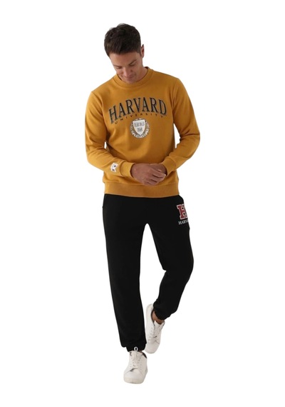 Harvard Erkek Sweatshirt Hardal Hardal