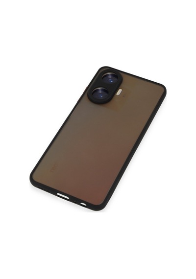 Newface Realme C55 Kılıf Montreal Silikon Kapak - Siyah Siyah