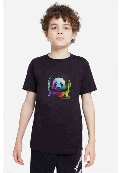 Tshirthane Uzaylı Panda Astronaut Panda Asronot Uzay Baskılı Unisex Çocuk S