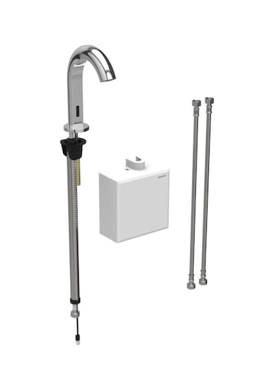 Geberit Piave Çift Su Girişli Pilli Fotoselli Lavabo Bataryası 116.164.21.1 Krom