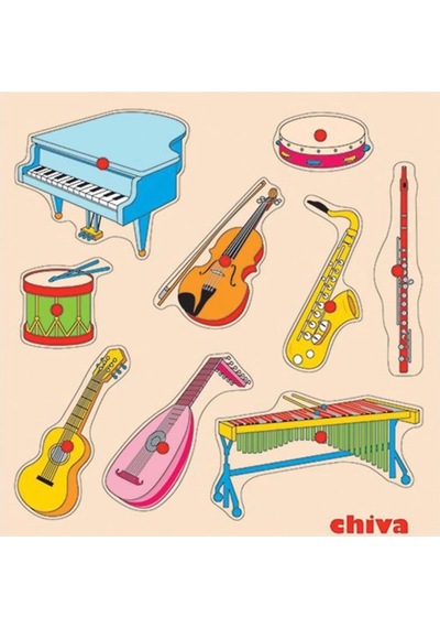 Mey İthalat 1004-cs Chiva, Müzik Aletleri Ahşap Puzzle