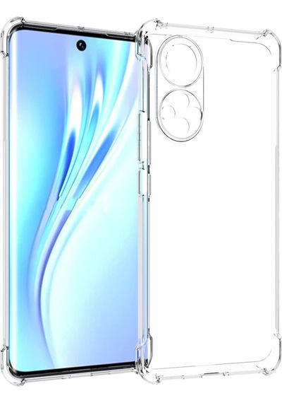 Honor 50 Uyumlu Kapak Kamera Korumalı Antişok Airbag Köşe Korumalı Silikon Şeffaf Kılıf