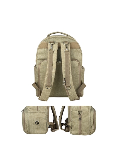 Duo Backpack For Mothers Anne Bebek Bakım Sırt Çantası Bej