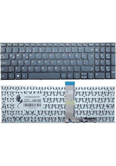 Lenovo Uyumlu V15 G2-alc Type 82kd Notebook Klavye -füme V.1-