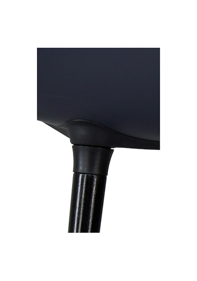 Vilinze Eames Siyah Ahşap Ayak Plastik Füme Sandalye Eames-beyaz Füme - Siyah