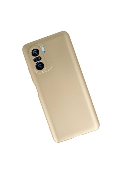 Xiaomi Poco F3 Kılıf First Silikon - Gold 0.2M-Çok Renkli