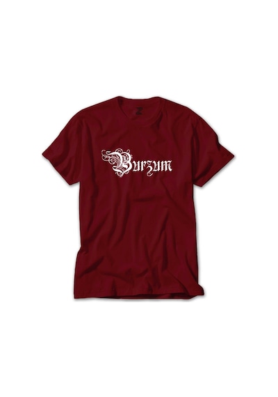 Burzum Design Logo Kırmızı Tişört