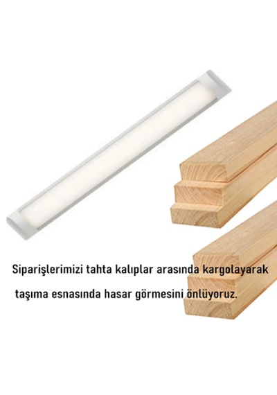 120 Cm 40 Watt Yatay Led Bant Armatür-trafolu Beyaz Işık -4 Adettir