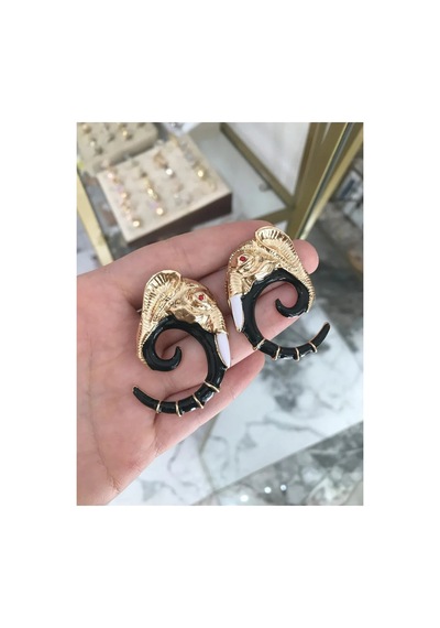 Linalya Jewelry Fil Model Küpe Altın