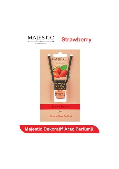 Majestic Oto Kokusu Çilek 7 Ml - Dekoratif Araç Parfümü