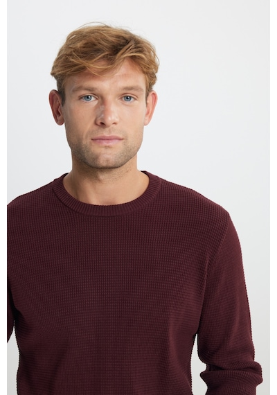 AC&Co / Altınyıldız Classics Erkek Bordo Pamuklu Standart Fit Normal Kesim Bisiklet Yaka Petek Dokulu Triko Kazak Bordo AC&Co / Altınyıldız Classics Erkek Bordo Pamuklu Standart Fit Normal Kesim Bisiklet Yaka Petek Dokulu Triko Kazak Bordo