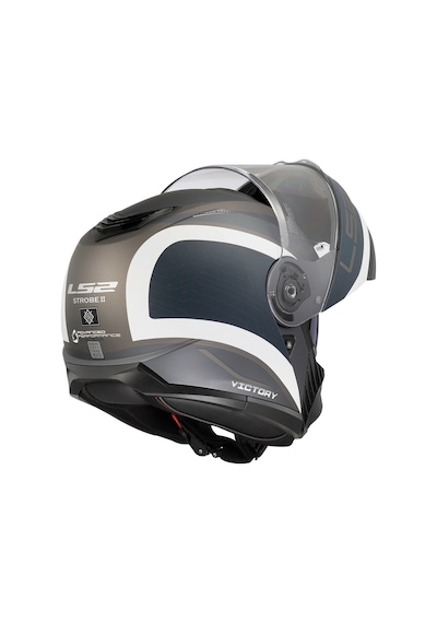 Ls2 Strobe 2 Vıctory Mat Gri-mavi-kum Kask Grı-mavı
