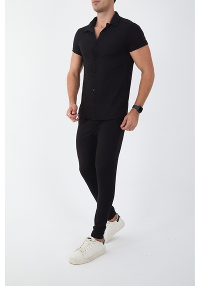 Mcz Siyah Renk Slim Fit Erkek Pantolon - Gömlek Alt Üst Takım