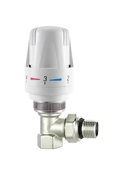 Fause Termostatik Radyatör Vanası Köşe Tip 1/2'' Kvn111