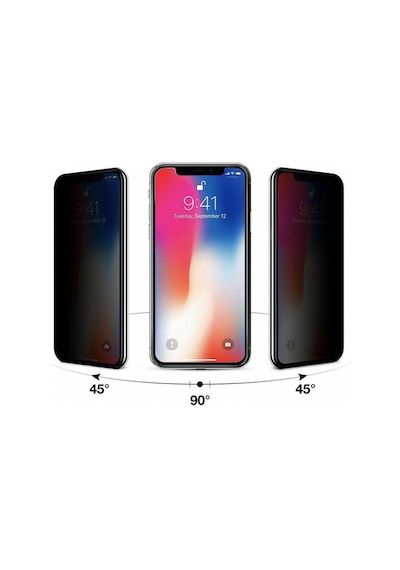 Apple iPhone Uyumlu 8 Plus Seramik Hayalet Nano Ekran Koruyucu - Siyah