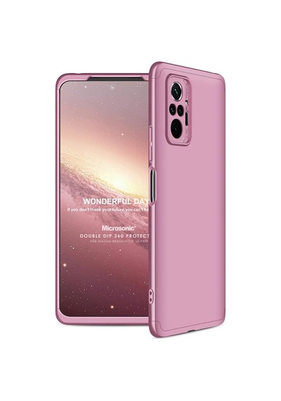 Microsonic Xiaomi Redmi Note 10 Pro Kılıf Double Dip 360 Protective