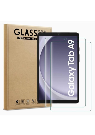 Samsung Galaxy Uyumlu Tab A9 8.7 İnç Ekran Koruyucu Şeffaf Cam Temperli