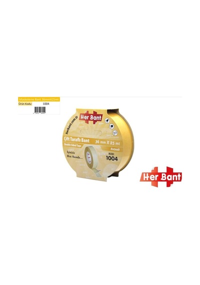 Her Bant Çift Taraflı Bant Askılı 36x25 Mt 1004 Diğer