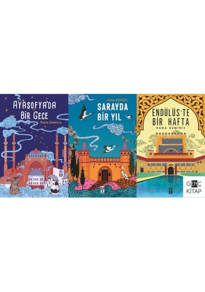 Ayasofyada Bir Gece Sarayda Bir Yıl Endülüste Bir Hafta Rana Demiriz 3 Kitap Set