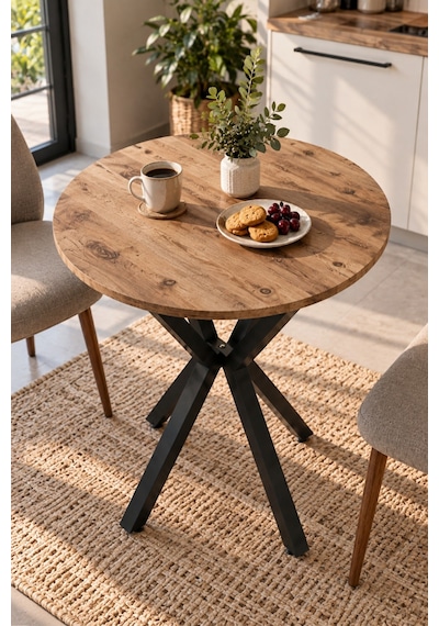Sulorahome Yuvarlak Mutfak Masası 70 Cm Atlantik Kahverengi Atlantik Çam Sulorahome Yuvarlak Mutfak Masası 70 Cm Atlantik Kahverengi Atlantik Çam