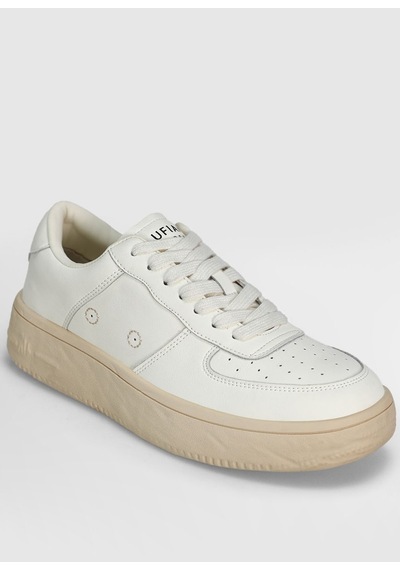 Lufian 122230041 Natalı Deri Unisex Sneaker Ayakkabı Beyaz