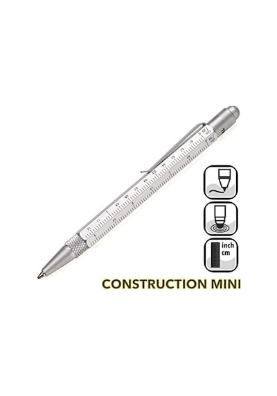 Troika Pip22si Pip22si Construction Sytlus Mini Tükenmez Kalem Gümüş -