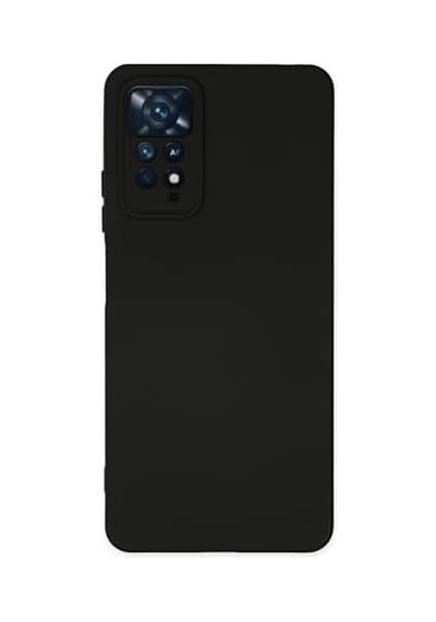Xiaomi Redmi Note 11 Pro Kapak Içi Kadife Kamera Korumalı Lansman Silikon Kılıf - Siyah