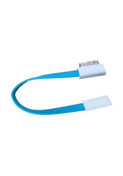Apple Uyumlu iPhone 1,2,3,4 Kablo 3 Ipod ,iPad  90 Derece Mavi