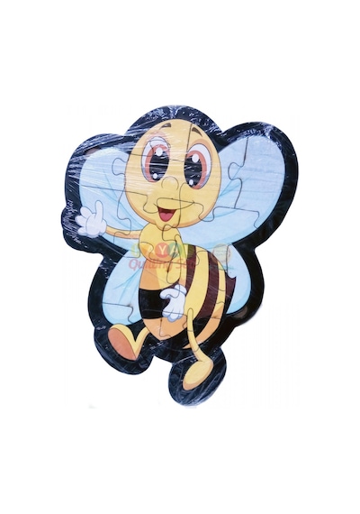 Arı Şekilli Ahşap Puzzle Yapboz -