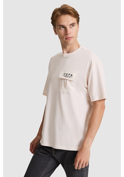 U.S. Polo Assn. U.s. Polo Assn. Erkek Krem Tişört 50327021-vr071