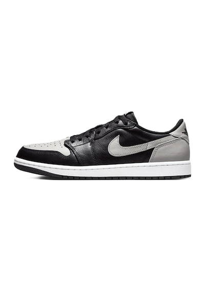 Nike Air Jordan 1 Retro Low Og Leather Unisex Sneaker Hakiki Deri Unisex Günlük Spor Ayakkabı Siyah Siyah