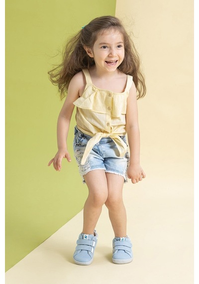 Smart Walker  Canvas Play Eco Açık Mavi Barefoot Çocuk Ayakkabı