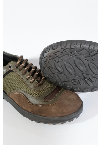 Dgn 9747 Erkek Bağcikli Sneakers Ayakkabi Kahve Nubuk