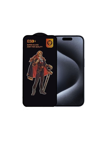Pp Apple iPhone 15 Pro Max Uyumlu Anti Statik Ekran Koruyucu Toz Tutmayan Kırılmaz Cam